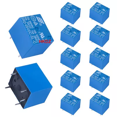 5V Relay Mini PCB 5 Pin SPDT SRD-05VDC-SL-C DC 10A 250V Small Power Relay Plug • $2.73