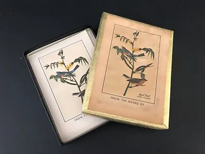 Opened & USED Vintage Antioch Bookplates 20 Count Lazuli Finch James J Audubon • $10