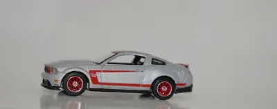 2012 Ford Mustang Boss 302 Silver Model Car Diecast 1/64 Loose Rubber Tires • $8.99