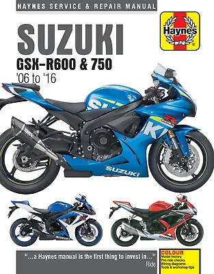 $44.95 • Buy Suzuki GSX-R600 & 750 (06 - 16) Haynes Repair Manual (Paperback)