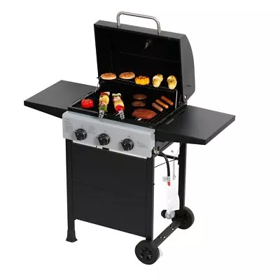 MASTER COOK 3 Burner Gas Grill BBQ Garden Patio Iron Outdoor Cooking Barbecue  • $149.99