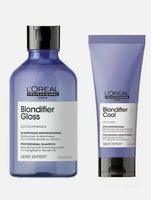 £28.99 • Buy Loreal Serie Expert Blondifier Gloss Shampoo 300ml & Cool Conditioner 200ml