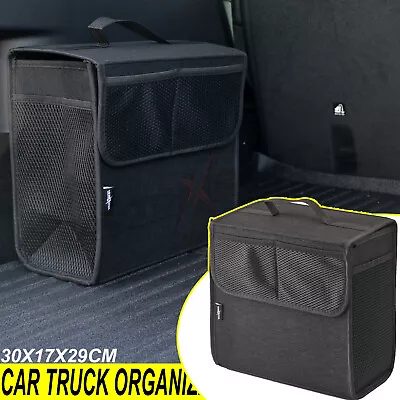 Foldable Felt Car Trunk Storage Boot Organiser Tidy Bag Box Extra Net Pockets  • $13.59