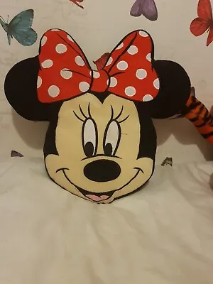 Disney Minnie Mouse Face Cushion Pillow  • £3