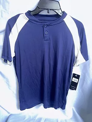 MIZUNO DryLite Men's Navy Baseball Shirt Lightweight Smooth  Size YM • $19.99