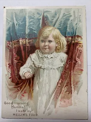 1892 Victorian Trade Card Mellin’s Food For Infants & Invalids~Boston MA • $10