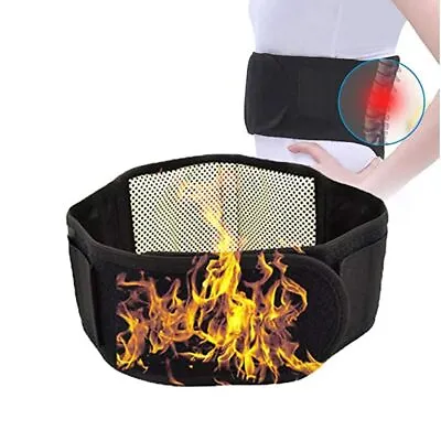 Unisex Self-Heating Belt Adjustable Tourmaline Lumbar Brace Massager Therapy • $21.98