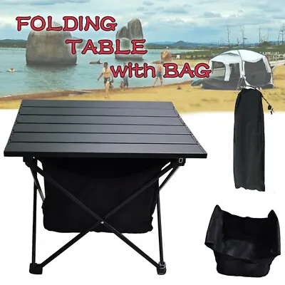 £8.88 • Buy Folding Camping Tables Outdoor Garden Picnic Festival Fishing Portable BBQ Patio
