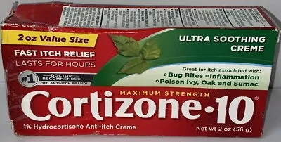 Cortizone-10 Ultra Soothing Creme - 2 Oz / 56 G • $9.99