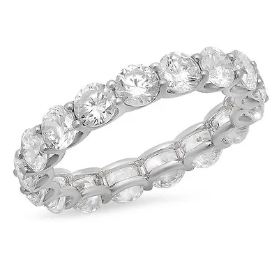 Make Your Own Round Cut Diamond Eternity Band! Custom Metal & Diamond Size! • £24367.09