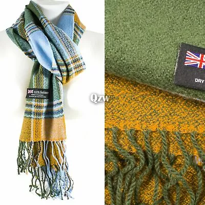 Mens Womens Winter Warm SCOTLAND Made 100% CASHMERE Scarf Scarves Plaid Wool • $7.69