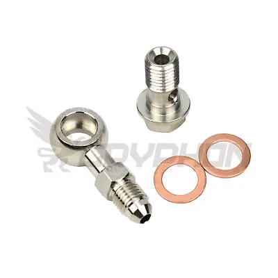 Engine Block Turbo Banjo Bolt Fitting Kit 4AN For Toyota 1HD-T 1HD-FT 1HD-FTE • $17.75