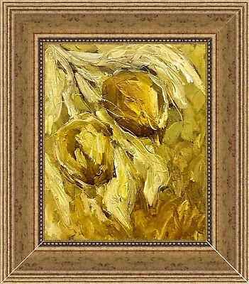 Lemon Oil Painting Framed Lemons Art Muted Tonalism Vintage Lemon Tree Painting • $195.50