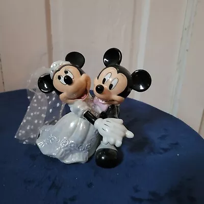 $28 • Buy Disney Mickey & Minnie Mouse Cake Topper Tango Figurine Porcelain