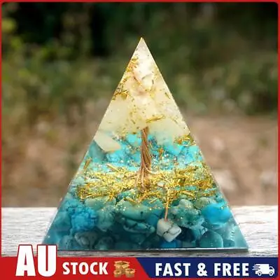 Tree Of Pyramid Crystal Energy Healing Natural Reiki Chakra Ornament AU • $10.42