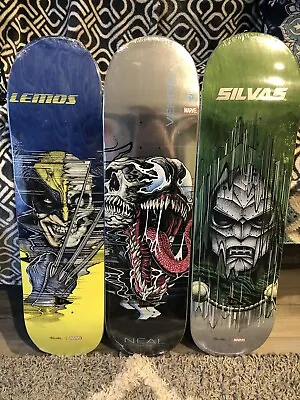 Marvel X Primitive Skateboards Doom Wolverine Venom 3 Deck Set • $450