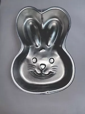 Wilton Cake Pan Easter Rabbit Bunny Aluminum Mold 2105-2074 Vintage • $19