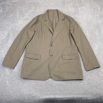 VINTAGE LL Bean Jacket Mens 44 Tall Brown Hunting Safari Field Sport Coat Blazer • $48.95