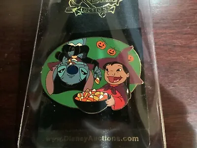 Disney Auctions Lilo Stitch Halloween Party LE 100 Jumbo Pin • $0.99