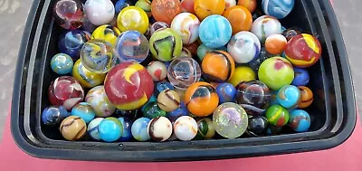 Over 2 Pound Lot Of Vintage Marbles  Vacor jabo ..boulders  Shooters • $10