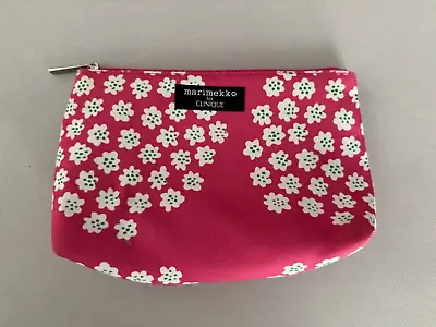 New MARIMEKKO CLINIQUE Pink Blossoms LARGE Cosmetic Case FREE SHIPPING • $8.95