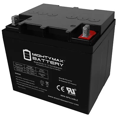 Mighty Max 12V 50AH Replacement Battery Compatible With Minn Kota Trolling Motor • $109.99