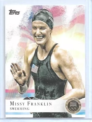 Awesome Rare 2012 Topps Olympic Missy Franklin  Gold  Parallel Swimming Card #59 • $6