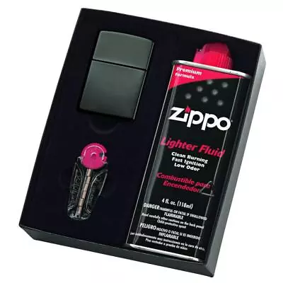 Zippo #150 Black Ice Lighter With Fluid And Flints • $89