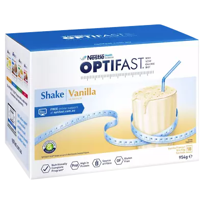 £38.48 • Buy Optifast VLCD Vanilla Shake 18 X 53g Sachets (954g) Low Calorie Meal Replacement