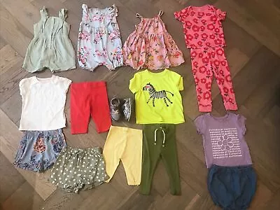 Baby Girls Clothes 12-18 Months Bundle Next Mamas Papas Clark’s George Ff Etc • £6.99