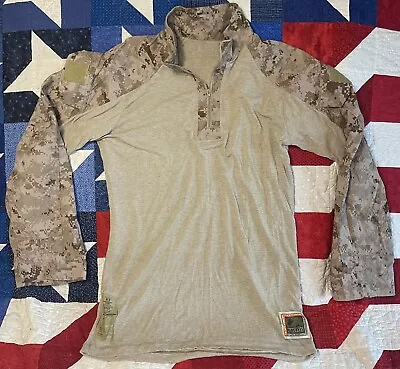 USMC FROG Combat Shirt Desert MARPAT Fire Resistant Gear Top MEDIUM REGULAR • $35