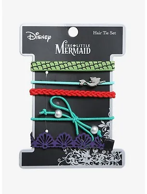 Disney The Little Mermaid Elastic Hair Tie Set • $12.99