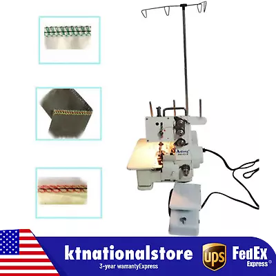 Professional 4 Thread Serger Overlock Sewing Machine 4-Line W/ Foot Controller • $159.60