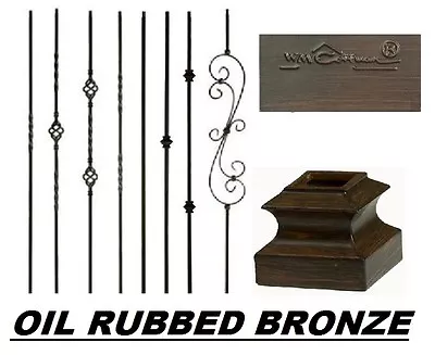 Iron Balusters Iron Spindles Metal Stair Parts Hollow Oil Rubbed Bronze • $4.35