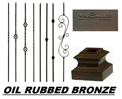 Oil Rubbed Bronze Wrought Iron Balusters • $7.75