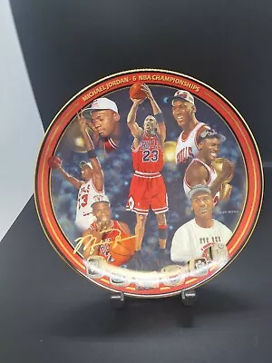 Michael Jordan- 6 NBA Championship  Picture Plate W/COA • $21