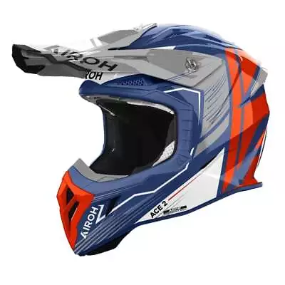Airoh Aviator Ace 2 Engine Cerulean Gloss Offroad Helmet - New! Fast Shipping! • $397.10