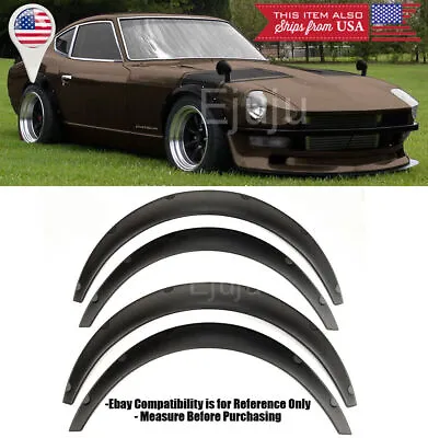 1.75  Front 2.75  Rear ABS Flexible 4 Pieces  Wide Fender Flares For Mitsubishi • $56.92