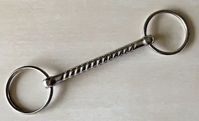 Mullen Mouth Loose Ring Bit Draft Large Horse Warmblood Size 6  Stainless Steel • $18