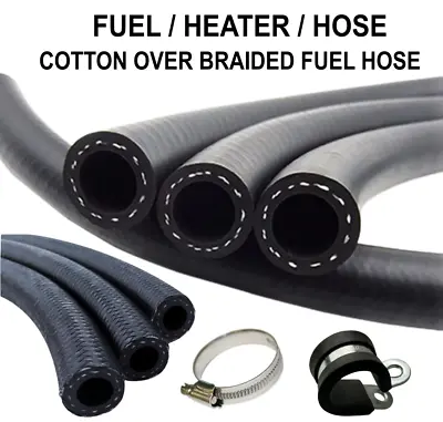 £4.10 • Buy Rubber Reinforced Fuel/Heater Hose Engine Unleaded Petrol Diesel Oil Fuel Pipe