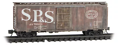 Micro-Trains MTL N-Scale 40ft Box Car Spokane Portland And Seattle/BN #950064 • $26.59