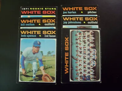 Lot Of 6 Different 1971 Vintage Chicago White Sox Topps Baseball Cards Ex • $1.85