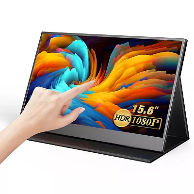 $239.99 • Buy 2022 15.6  Portable 10 Point Touch Screen Monitor FHD 1080P For Gaming PC Phone