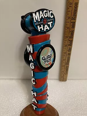 MAGIC HAT BREWING GUITAR FACE LAGER Draft Beer Tap Handle. VERMONT • $86