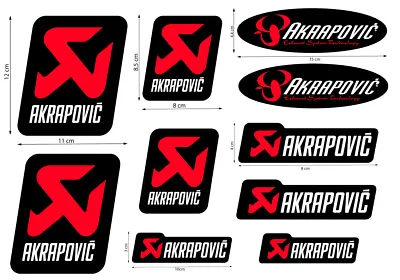 FE STICKERS AKRAPOVIC DUCATI BMW YAMAHA HONDA KAWASAKI MOTO Decal Set Kit /916 • $12.90