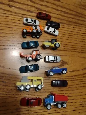 N Scale Train Lot Of [15] Construction Vehiclestrucks And Cars Diorama • $14.99