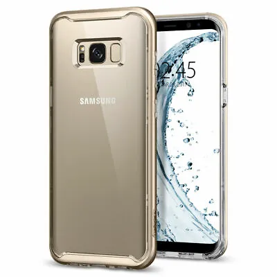 For Galaxy S8 Plus Case Spigen Neo Hybrid Crystal Protective Cover - Gold Maple • £3.99