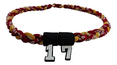 PICK YOUR NUMBER KIDS Maroon Garnet & Gold Tornado Necklace Baseball Softball • $9.99