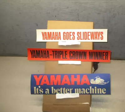 YAMAHA VINTAGE STICKERS 70's 80's TRIPLE SNOWMOBILE FLAT TRACK MX VMX RACE AHRMA • $12.92