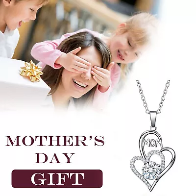 Mother Daughter Love Heart Necklace Love Necklace Gift For Mum Mother's Day Gift • $6.56